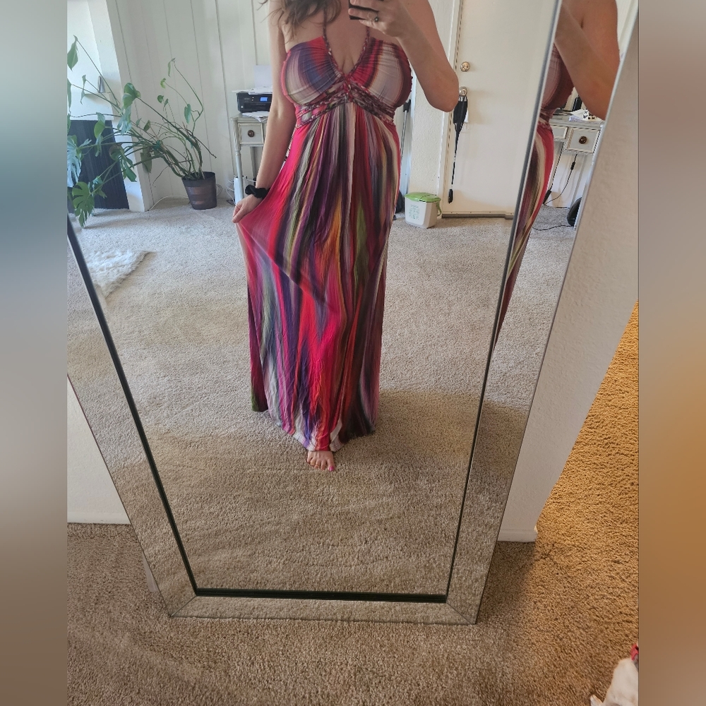 Sky multicolored Maxi Dress sz large
